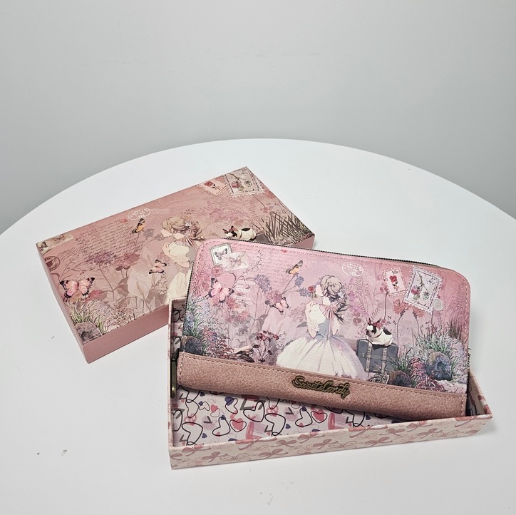 Duży portfel piórnik XXL Sweet Dreams różowy - obrazek 2