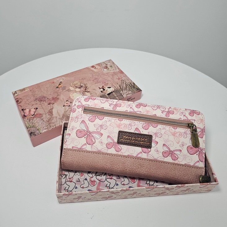 Duży portfel piórnik XXL Sweet Dreams różowy - obrazek 3