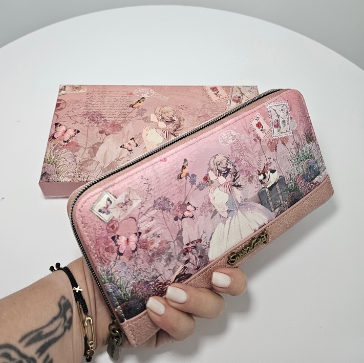 Duży portfel piórnik XXL Sweet Dreams różowy - obrazek 4