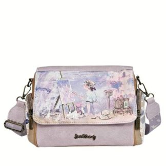 Listonoszka z klapką Sweet Dreams liliowa