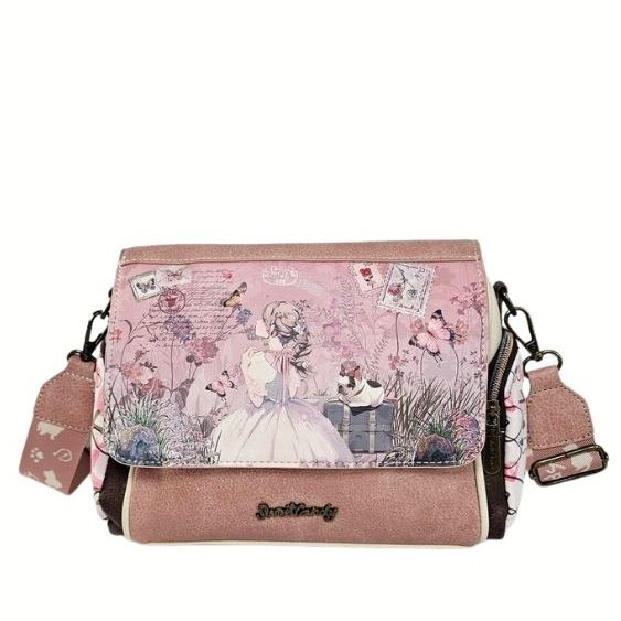 Listonoszka z klapką Sweet Dreams różowa