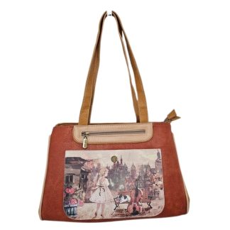 Torebka na ramię z paskiem Sweet Dreams karmelowa