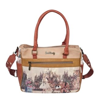 Większa torebka do ręki i na ramię Sweet Dreams karmelowa