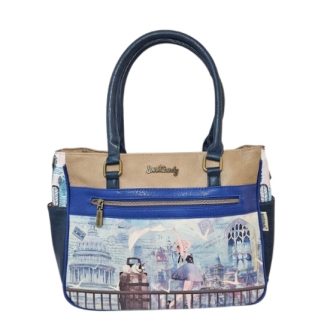 Większa torebka do ręki i na ramię Sweet Dreams kobaltowa