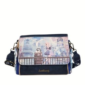 Listonoszka z klapką Sweet Dreams kobaltowa