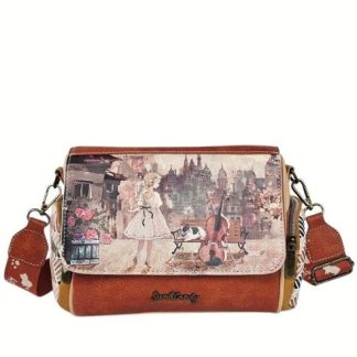 Listonoszka z klapką Sweet Dreams karmelowa