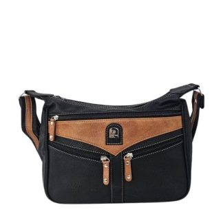 Torebka na ramię Urban Pocket czarno-brązowa