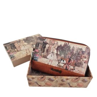 Portfel z sercem Sweet Dreams karmelowy