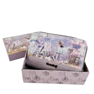 Portfel z sercem Sweet Dreams liliowy