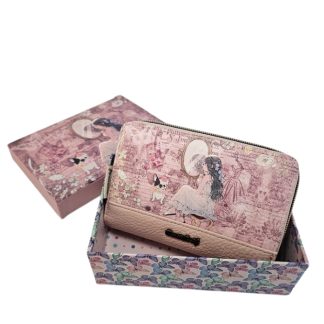 Portfel z sercem Women's Spring różowy