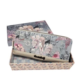 Portfel z sercem XL Women's Spring niebieski