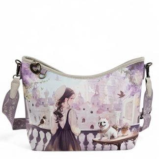 Większa torebka na ramię 2w1 Forever lawendowa