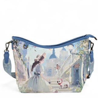 Większa torebka na ramię 2w1 Forever błękitna