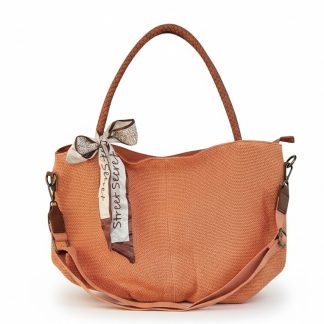 Duża torebka na ramię Daily Scarf pomarańczowa