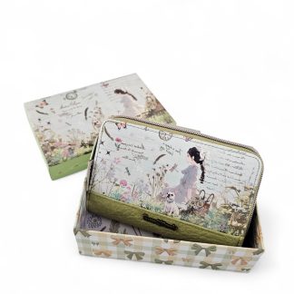 Portfel z sercem Forever zielony