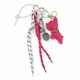 Brelok biżuteryjny Sporty Chic z pieskiem fuksja