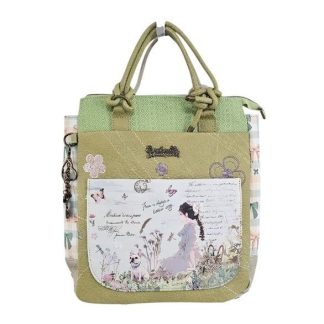 Torebko-plecak z brelokiem Forever pistacjowy