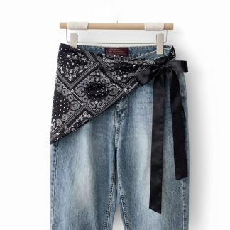 Chusta apaszka na biodra czarna