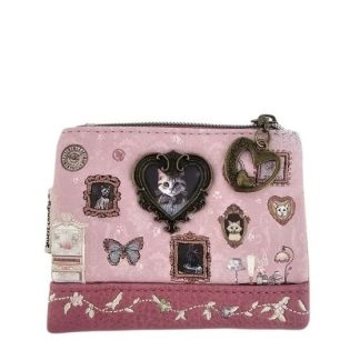 Portfel Cats&Dogs M malinowy