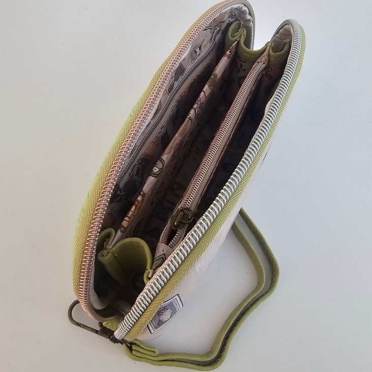 Saszetka organizer portfel Cats&Dogs pistacjowy - obrazek 6
