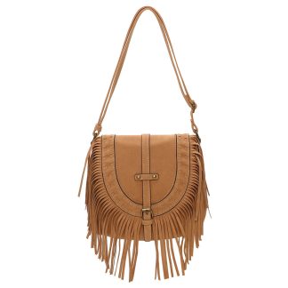 Torebka na ramię Fringe Boho Bag karmelowa