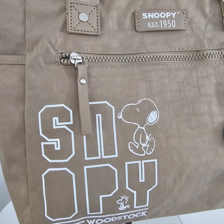 Torba na ramię Snoopy beżowa - obrazek 2