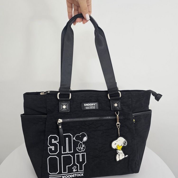 Torba na ramię Snoopy czarna - obrazek 5