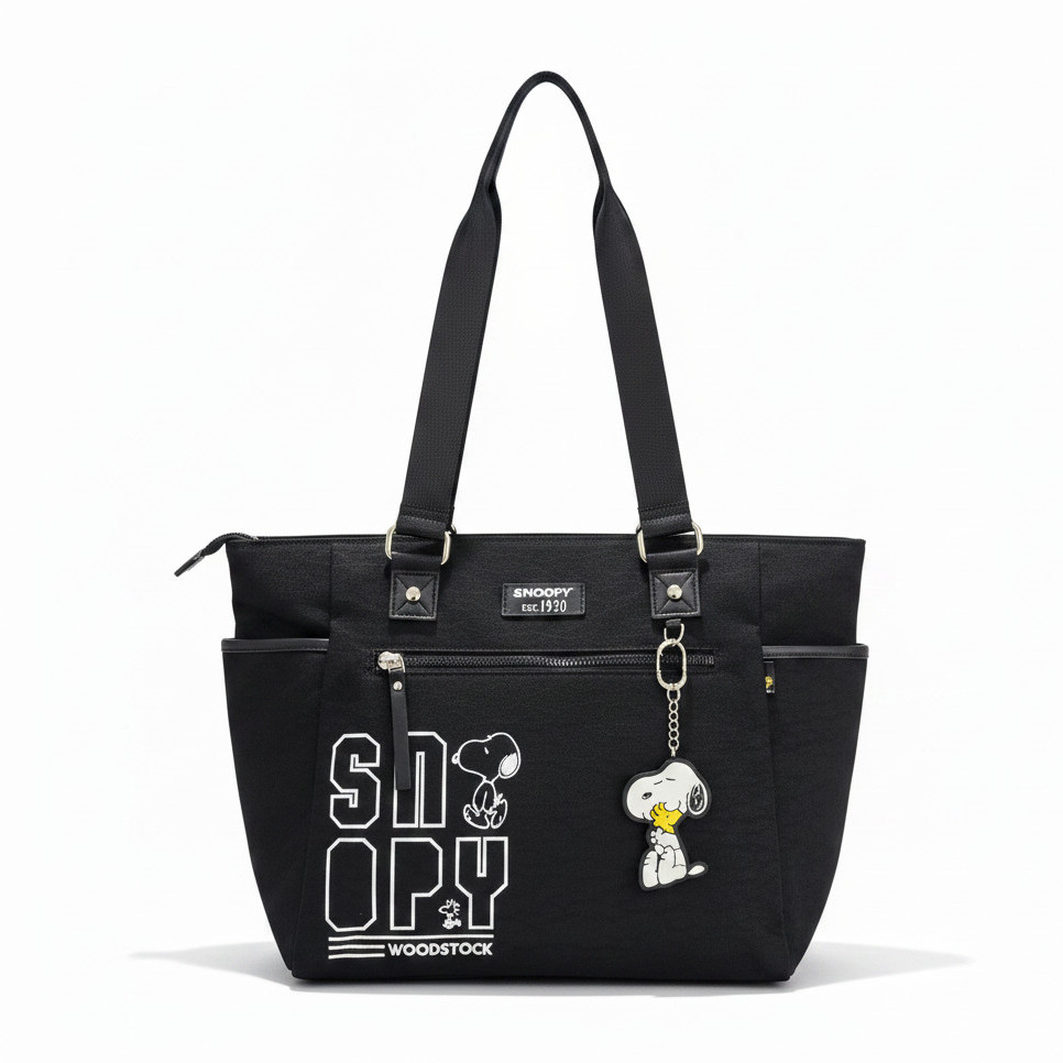 Torba na ramię Snoopy czarna