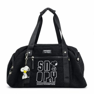 Torba weekendówka Snoopy czarna