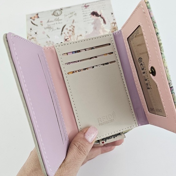 Zestaw torebko-plecak z brelokiem i portfel M Forever pistacjowy - obrazek 16